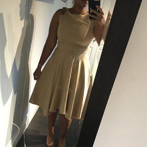 Calvin Klein Camel Handkerchief Dress